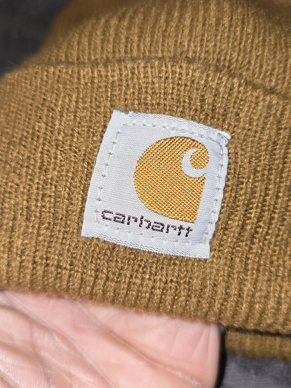 Carhartt infant/Toddler Whiskey Brown Beanie hat